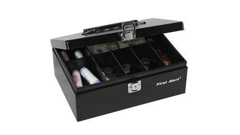 First Alert Steel Cash Box with Removable Tray (3020F)